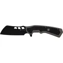 Smith & Wesson Extraction & Evasion Folding Knife 3.5" Cleaver 8Cr13MoV Black Blade Aluminum/Rubber Handle Black - Battenfeld Technologies