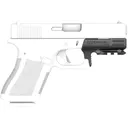Recover Tactical Picatinny Rail for Glock 19 Gen 1, 2 Polymer Black - Recover Tactical