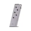 Mec-Gar Magazine with Flat Base for Walther PPK 380 ACP 6-Round Steel Nickel Plated - Mec-Gar