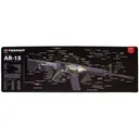 Tekmat Ultra 44 AR-15 Cut Away Gun Cleaning Mat Black - TekMat