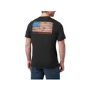 5.11 Men's American Flag Short Sleeve Crew Neck T Shirt Black 2XL - 5.11 Tactical
