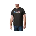 5.11 Men's USA Flag Fill Short Sleeve Crew Neck T Shirt Black 2XL - 5.11 Tactical