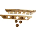 Rush Creek Creations Rustic Wood 6 Rod Wall and Ceiling Rack - Rush Creek Creations