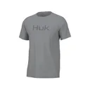 Huk Men's Logo Short Sleeve Crew Neck T Shirt Harbor Mist 2XL - Huk