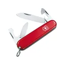 Victorinox Swiss Army Recruit Pocket Knife Drop Point Stainless Steel Polished Blade ABS Polymer Handle Red - Victorinox Swiss Army