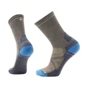 Smartwool Men's Hike Light Cushion Crew Socks Taupe-Laguna Blue Large - Smartwool