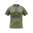 Rise Armament Men's Logo Short Sleeve Crew Neck T Shirt Green XL - Rise Armament