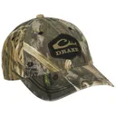Drake Mens Diamond Patch Twill Hat Mossy Oak Shadow Grass Habitat - Drake
