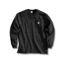 Carhartt Men's Loose Fit Heavyweight Long Sleeve Crew Neck Pocket T Shirt Black XL - Carhartt