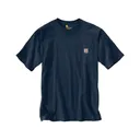 Carhartt Men's K87 Loose Fit Heavyweight Short Sleeve Crew Neck Pocket T Shirt Navy 3XL Tall - Carhartt