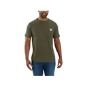 Carhartt Men's Force Relaxed Fit Short Sleeve Crew Neck T Shirt Basil Heather XL - Carhartt