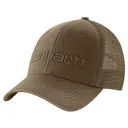 Carhartt Mens Canvas Mesh Back Graphic Logo  Hat Light Brown - Carhartt