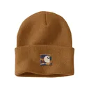 Carhartt Men's Knit Camo Patch Beanie Carhartt Brown One Size Fits Most - Carhartt
