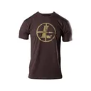 Leupold Men's Distressed Reticle Short Sleeve Crew Neck T Shirt Espresso Heather 2XL - Leupold