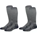 MidwayUSA Men's Midweight Tall Crew Hunting Socks Merino Wool Gray/Blue Large (9-12) 2 Pairs - Midwayusa