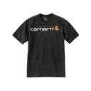 Carhartt Men's Loose Fit Heavyweight Logo Short Sleeve Crew Neck T Shirt Black 2XL - Carhartt