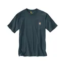 Carhartt Men's K87 Loose Fit Heavyweight Short Sleeve Crew Neck Pocket T Shirt Bluestone 2XL Tall - Carhartt