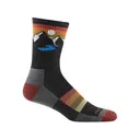 Darn Tough Men's Sunset Ridge Lightweight Cushion Micro Crew Socks Charcoal Large - Darn Tough Socks