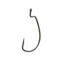 Gamakatsu Superline Extra Wide Gap Offset Worm Hook #3/0 Black 25PK - Gamakatsu