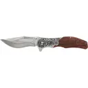 Smith & Wesson Unwavered Assisted Opening Pocket Knife 3.25" Drop Point 8Cr13MoV Stainless Blade Wood Handle - Smith and Wesson