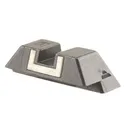 Glock Square Rear Sight 6.9mm .271" Height Steel Black White Outline - Glock