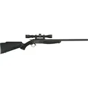 CVA Scout Compact Single Shot Rifle 243 Winchester 20" Blued Barrel Black Frame Black Field Stock with Scope - Connecticut Valley Arms