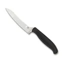 Spyderco Z-Cut Kitchen Knife 4.4" Plain Wharncliffe CTS BD1N Satin Blade Polypropylene Handle Black - Spyderco