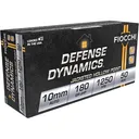 Fiocchi Defense Dynamics 10mm Auto Ammo 180 Grain Jacketed Hollow Point Case of 500 (10 Boxes of 50) - Fiocchi