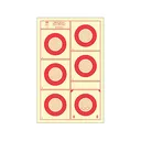 National Target International Bench Rest Shooters Target IBS 100 YD Hunter Rifle Paper 100PK - National Target