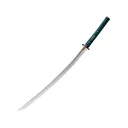 Cold Steel Dragonfly Katana Sword 29.25" 1055 Carbon Steel Blade Ray Skin and Silk Cord Handle Green - Cold Steel