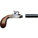 Pedersoli Derringer Liegi Pocket Percussion Muzzleloading Pistol 44 Caliber 4" Blued Barrel Walnut Stock - Pedersoli