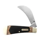 Old Timer Hawkbill Pruner Pocket Knife 3" Hawkbill 7Cr17MoV High Carbon Stainless Steel Blade Old Timer Sawcut Slab Handle - Old Timer