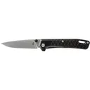 Gerber Zilch Pocket Knife 3.1" Drop Point 7Cr17MoV Stonewashed Blade Micarta Handle Black - Gerber