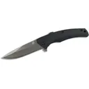 American Buffalo Knife & Tool Sidewinder Assisted Opening Pocket Knife 3.5" Drop Point 8Cr13MoV Satin Blade G-10 Handle Black - American Buffalo Knife & Tool