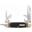 Old Timer Traditional Scout Pocket Knife 2.44" Drop and Pen Point Blade 7Cr17MoV Satin Blade Delrin Handle Brown - Old Timer