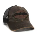 Remington Mens Weathered LC Logo Hat Dark Brown/Black - Outdoor Cap