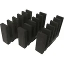Hyskore Gun Rack 5 Magazine Inserts Black 3pk - Hyskore