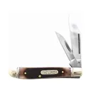 Old Timer Genuine Bone Dog Leg Jack Pocket Knife 2.26" Clip/Pen 9Cr18MoV Satin Blade Bone Handle - Old Timer