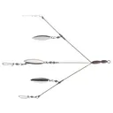 Diamond Baits 4.5" 3 Arm Finesse Umbrella Rig Nickel - Diamond Baits