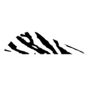 Bohning Tiger Stripe Blazer Vane Arrow Fletching 2" White and Black 36PK - Bohning