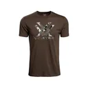 Vortex Optics Men's Camo Logo Short Sleeve Crew Neck T Shirt Brown Heather XL - Vortex