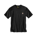 Carhartt Men's K87 Loose Fit Heavyweight Short Sleeve Crew Neck Pocket T Shirt Black Medium - Carhartt