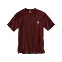 Carhartt Men's K87 Loose Fit Heavyweight Short Sleeve Crew Neck Pocket T Shirt Port Large - Carhartt