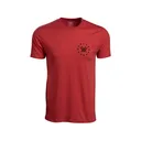 Vortex Optics Men's Salute Short Sleeve Crew Neck T Shirt Red Heather 2XL - Vortex
