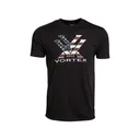 Vortex Optics Men's Stars and Stripes Short Sleeve Crew Neck T Shirt Black Large - Vortex