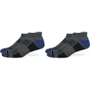 MidwayUSA Men's Lightweight Ankle Socks Merino Wool Gray/Royal Large 2 Pairs - Midwayusa