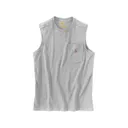 Carhartt Men's Relaxed Fit Heavyweight Sleeveless Pocket T Shirt Heather Gray XL - Carhartt