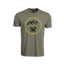 Vortex Optics Men's Three Peaks Short Sleeve Crew Neck T Shirt Military Heather Large - Vortex