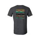 Hooey Men's Checkered Short Sleeve Crew Neck T Shirt Dark Heather Large - Hooey