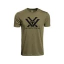 Vortex Optics Men's Core Logo Short Sleeve Crew Neck T Shirt Military Heather XL - Vortex